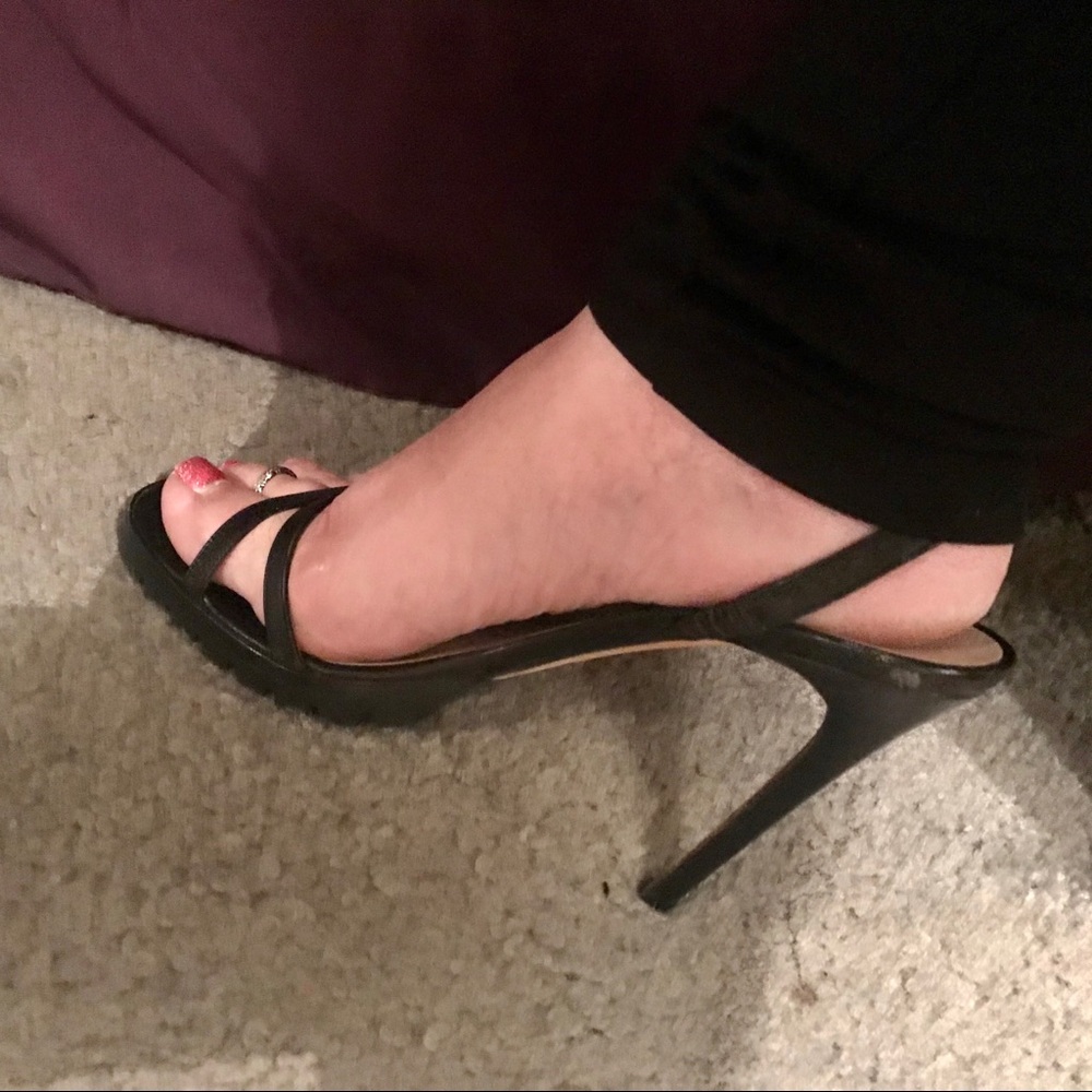 🌺🌺🌺Auth Versace black strappy heels - Picture 2 of 5